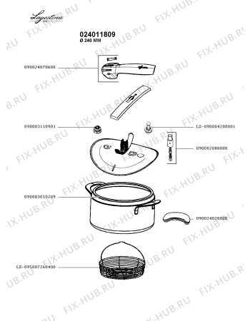 Схема №1 016010107 с изображением Сотейника Seb 090003010209