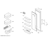 Схема №1 KSR34N11 с изображением Дверь для холодильной камеры Siemens 00249641