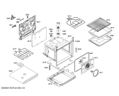 Схема №3 P1HEB75751 с изображением Крышка для электропечи Bosch 00684914