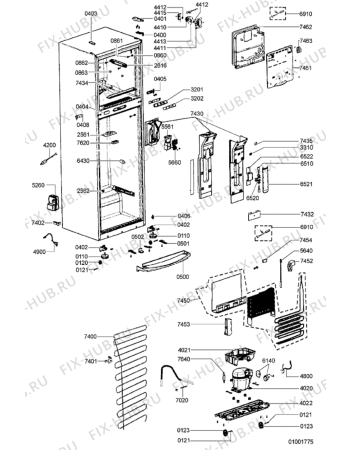 Схема №2 ARC 4138 IX с изображением Вапорайзер для холодильника Whirlpool 482000006128