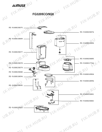 Схема №1 FG3205CO/9Q0 с изображением Криостат для электрокофеварки Seb FS-9100020082