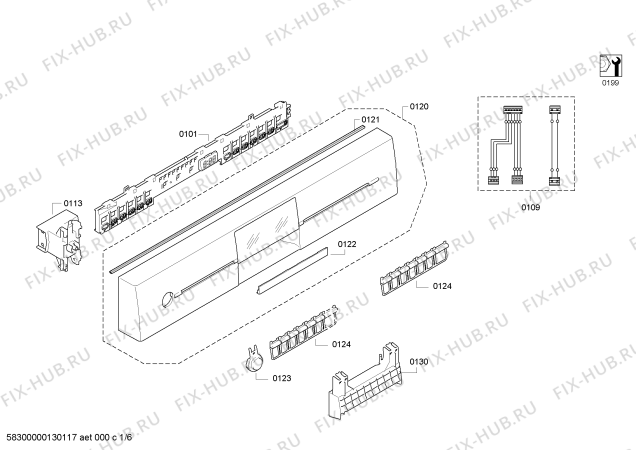 Схема №2 SN26M600EU с изображением Столешница для посудомоечной машины Siemens 00680599