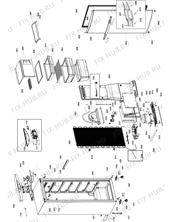 Схема №1 WVG 303/2 IX с изображением Ящичек для холодильника Whirlpool 482000003326