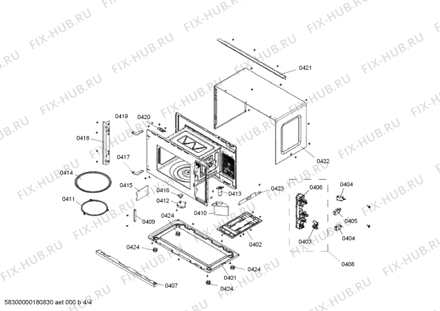 Схема №1 5MA16100 с изображением Панель управления для микроволновки Bosch 11004228