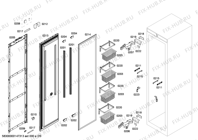 Схема №2 FIN18MIIL5 с изображением Силовой модуль для холодильника Bosch 00676664