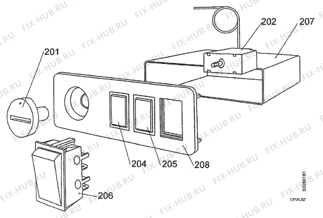 Взрыв-схема холодильника Zanussi ZA310CS - Схема узла Section 3