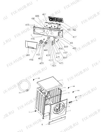 Схема №1 AWG 5104C с изображением Ручка (крючок) люка для стиральной машины Whirlpool 480111102606