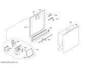 Схема №4 SMU69T05SK с изображением Передняя панель для посудомойки Bosch 00672703