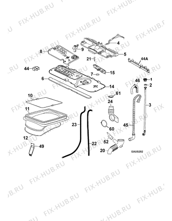 Взрыв-схема стиральной машины Zanussi T803V - Схема узла Hydraulic System 272