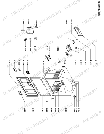 Схема №1 WHM22113 с изображением Дверка для холодильника Whirlpool 481010473355