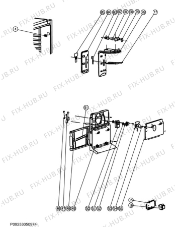 Взрыв-схема холодильника Zanussi ZRB324NXO - Схема узла Electrical equipment 268