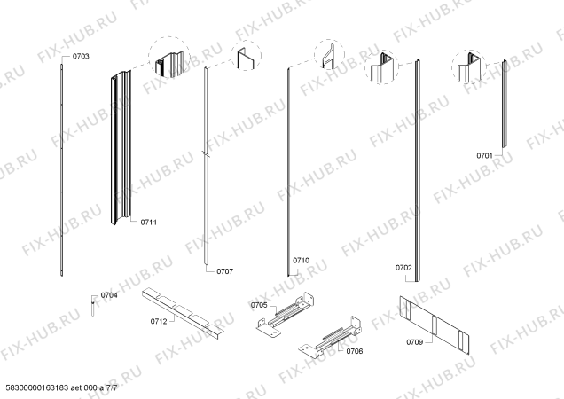 Схема №1 CIB36MIER1 KF 1901 SF с изображением Плата для холодильника Bosch 00711055