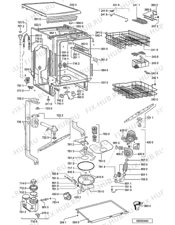 Схема №2 C 848 с изображением Модуль (плата) управления для электропосудомоечной машины Whirlpool 481221838496