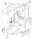 Схема №1 SB916WL с изображением Уплотнение для электропосудомоечной машины Electrolux 1171265000