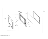Схема №1 3WGX2029P с изображением Фронтальное стекло для микроволновой печи Bosch 00745133