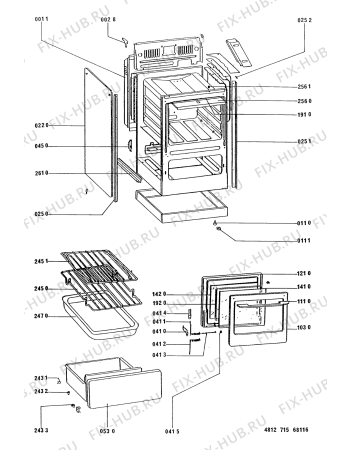 Схема №2 ACM 205 BS с изображением Кнопка для духового шкафа Whirlpool 481941128902