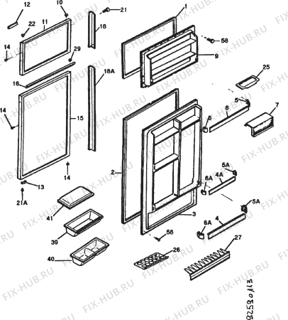 Взрыв-схема стиральной машины Frigidaire FPFE523T - Схема узла Section 3