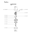 Схема №1 DJ300610/350 с изображением Элемент корпуса для электроблендера Moulinex SS-1530000080