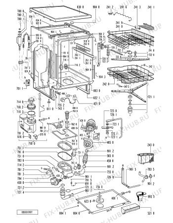 Схема №2 GSF 4055 WS с изображением Обшивка для посудомоечной машины Whirlpool 481245370958