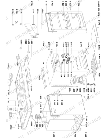 Схема №1 MINIK. MK120T PH с изображением Запчасть для холодильника Whirlpool 481010746175