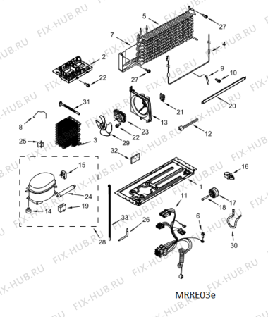 Схема №2 5WT519SFEW с изображением Дверка для холодильной камеры Whirlpool 482000099723