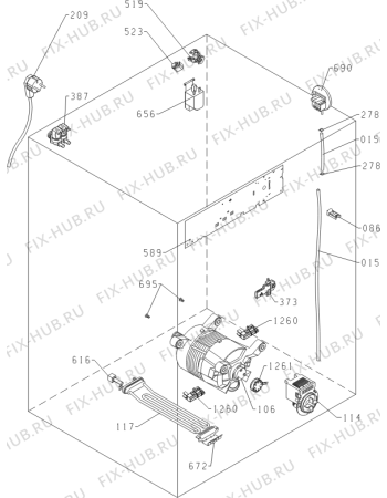 Взрыв-схема стиральной машины Gorenje W7243PR (445279, PS10/13140) - Схема узла 03