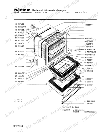 Взрыв-схема плиты (духовки) Neff 1114446232 1444/62NCSM - Схема узла 02