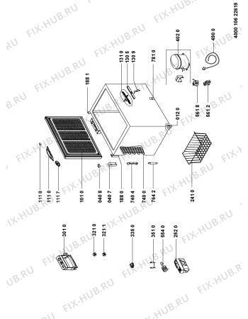 Схема №1 WHA21BAD с изображением Диод для холодильной камеры Whirlpool 481010477650