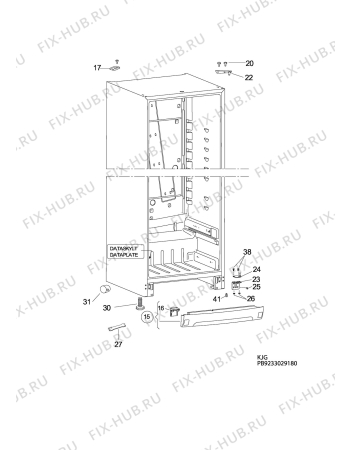 Взрыв-схема холодильника Elektro Helios KS3971X - Схема узла C10 Cabinet