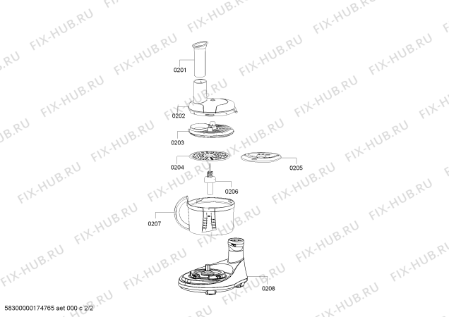 Схема №1 PHB1220S с изображением Крышка для блендера (миксера) Bosch 00754255