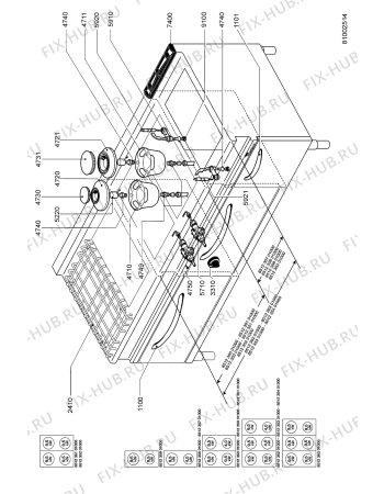 Схема №1 AGB 580/WP с изображением Электрорегулятор для духового шкафа Whirlpool 483286009619