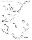 Схема №1 XXL106 с изображением Гидрошланг для пылесоса Electrolux 1099153056