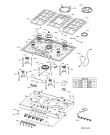 Схема №1 KHPS7520I (F091769) с изображением Микропереключатель для плиты (духовки) Indesit C00321872