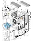Схема №2 WMN1062MXUK (F025402) с изображением Емкоть для порошка для стиралки Indesit C00077302