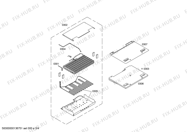 Схема №1 KD36NA40GB с изображением Изоляция для холодильника Bosch 00664718