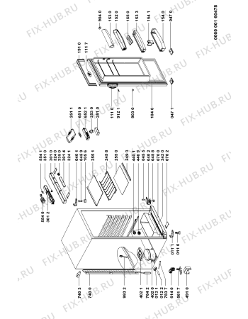 Схема №1 ARC1731 (F091201) с изображением Наставление для холодильника Indesit C00346238