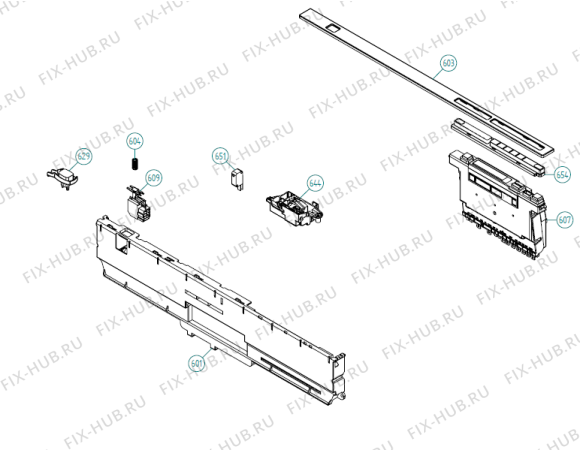 Взрыв-схема посудомоечной машины Atag VW6011RT XL NL   -VW6011RTUU-A01 (341709, DW70.3) - Схема узла 11