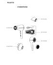 Схема №1 CV6065F0/AS0 с изображением Корпусная деталь для электрофена Rowenta CS-00144435