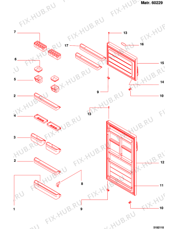 Схема №2 B450VLOWS (F022695) с изображением Дверца для холодильника Indesit C00074863