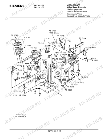 Схема №3 FM713L1FF с изображением Инструкция по эксплуатации для видеотехники Siemens 00530806
