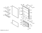 Схема №6 T36IT71FN с изображением Стеклопанель для холодильной камеры Bosch 00681633
