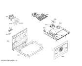 Схема №3 HEN232Y с изображением Ручка переключателя для плиты (духовки) Bosch 00608246