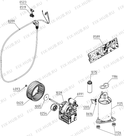 Взрыв-схема стиральной машины Gorenje DE71 (729318, SP15/320) - Схема узла 03