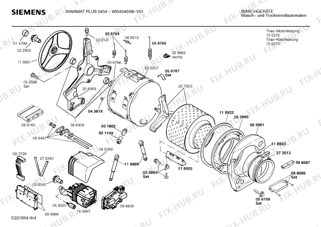 Схема №2 WI54540 SIWAMAT PLUS 5454 с изображением Панель для стиральной машины Siemens 00286188