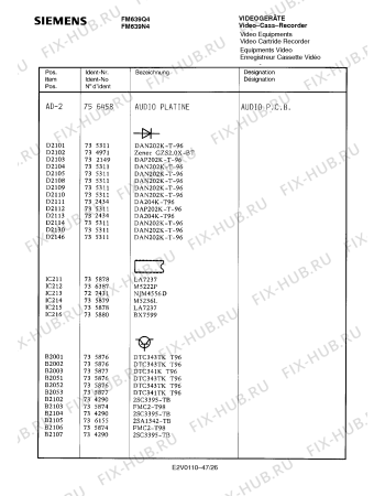 Схема №20 FM639Q4 с изображением Инструкция по эксплуатации для видеотехники Siemens 00530629