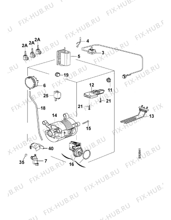Взрыв-схема стиральной машины Zanussi T703V - Схема узла Electrical equipment 268