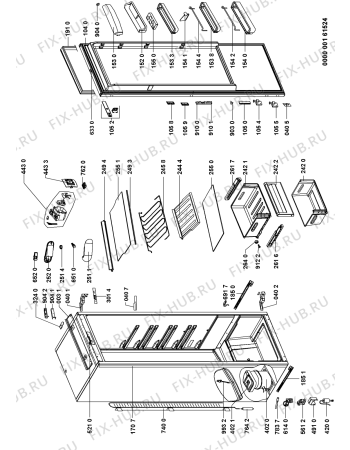 Схема №1 KD2178AUU/A01 с изображением Обрамление полки для холодильника Whirlpool 481246049887