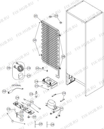 Взрыв-схема холодильника Gorenje NRF71433W (248710, GN465MCEX.STK) - Схема узла 04