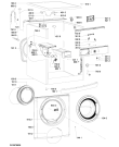 Схема №1 AWOC 7200 с изображением Модуль (плата) для стиральной машины Whirlpool 481010593883
