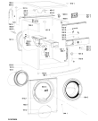 Схема №1 AWO/D 6024 с изображением Блок управления для стиральной машины Whirlpool 481010631258